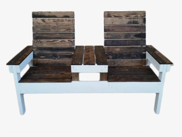 Rustic Two Seater Handmade Pallet Patio Furniture With - Outdoor Bench, HD Png Download, Transparent PNG
