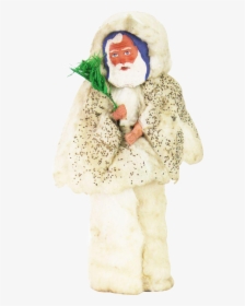 Antique German Paper Mache And Cotton Batting Santa - Costume Hat, HD Png Download, Transparent PNG