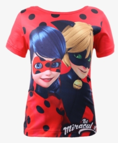 Miraculous T Shirt - Cat Noir And Ladybug Miraculous T Shirts, HD Png Download, Transparent PNG