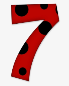 Numero 7 Ladybug Png, Transparent Png, Transparent PNG