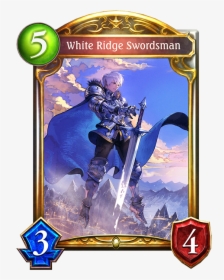 White Ridge Swordsman - White Ridge Swordsman Shadowverse, HD Png Download, Transparent PNG