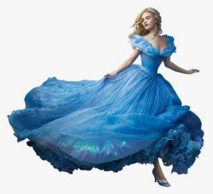 Disney’s Cinderella Blue Off The Shoulder Low Back - Cinderella Dress Png, Transparent Png, Transparent PNG