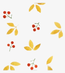#freetoedit #cherries #gold #leaves #pattern #overlay, HD Png Download, Transparent PNG