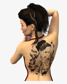 Tattoo Woman Png, Transparent Png, Transparent PNG