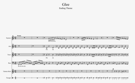 Glee Theme Song Sheet Music, HD Png Download, Transparent PNG