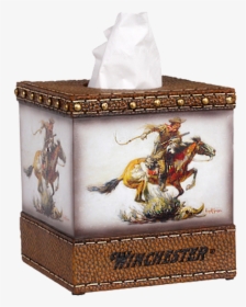 Winchester Horse & Rider Tissue Box Cover W1214 - Logo Winchester, HD Png Download, Transparent PNG