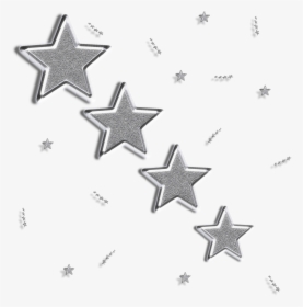 Silver Stars Clipart - Silver Glitter Stars Image Clipart, HD Png Download, Transparent PNG
