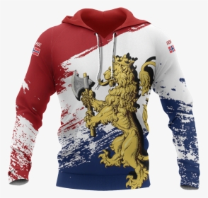 Norway Royal Lion Pullover Hoodie A0 - Norway Coat Of Arms, HD Png Download, Transparent PNG
