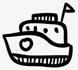 Toy Boat - Ship Hand Drawn Png, Transparent Png, Transparent PNG