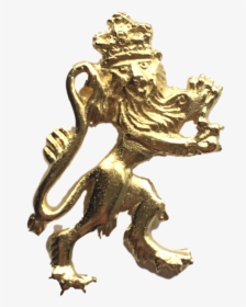 Royal Lion Royal Coat Of Arms Gold Plated Lapel Pin - Lapel Pin, HD Png Download, Transparent PNG