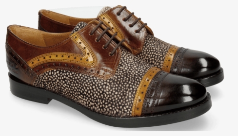 Derby Shoes Amelie 19 Mid Brown Yellow Hairon Halftone - Shoe, HD Png Download, Transparent PNG