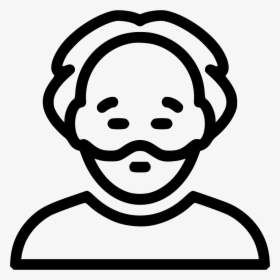 Man Face Clipart Black And White , Png Download - Man Face Clip