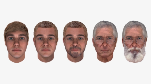 Male Facial Aging Chart, HD Png Download, Transparent PNG