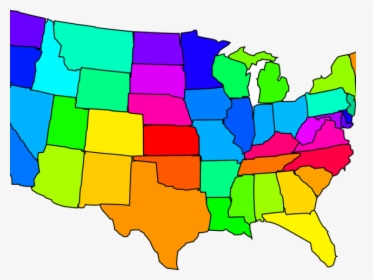 Location Clipart Folded Map - Map Of Usa Clipart, HD Png Download, Transparent PNG