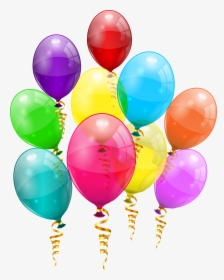 Bunch Of Colorful Balloons Png Clipart Image - Transparent 19 Birthday Background Png, Png Download, Transparent PNG