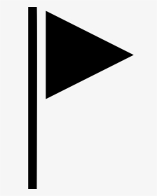 Flag Symbol Of Black Triangular Shape, HD Png Download, Transparent PNG