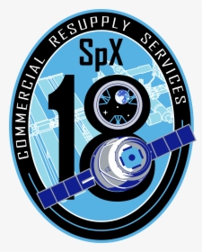 Spacex Crs-18 Patch - Circle, HD Png Download, Transparent PNG