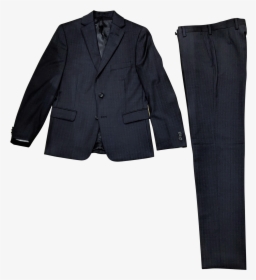 Michael Kors Boys Black/blue Tic Stripe Wool Suit Suit - Formal Wear, HD Png Download, Transparent PNG