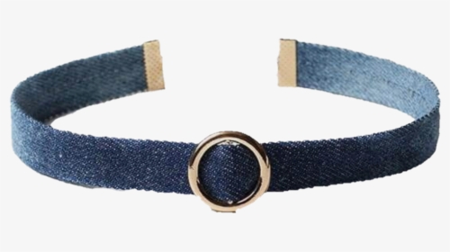 #denim #choker #blue #png #stick #fashion #necklace - Bracelet, Transparent Png, Transparent PNG