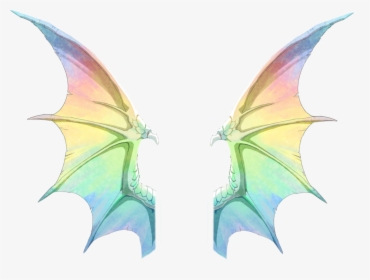 #rainbow #dragon #demon #wings #colorful - Rainbow Dragon With Transparent Background, HD Png Download, Transparent PNG