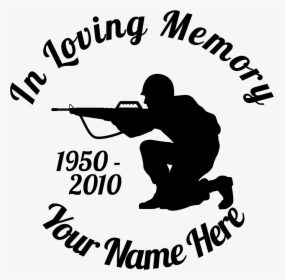 In Loving Memory Soldier Sticker - Loving Memory Of Png, Transparent Png, Transparent PNG