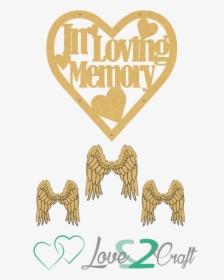 In Loving Memory Heart Shaped Dream Catcher With Wings - Heart, HD Png Download, Transparent PNG