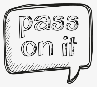 Pass On It - Line Art, HD Png Download, Transparent PNG