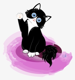 Black Kitty - Cat Yawns, HD Png Download, Transparent PNG