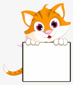 Kitty Clipart Farm Cat - Kitty Cat Cat Borders, HD Png Download, Transparent PNG