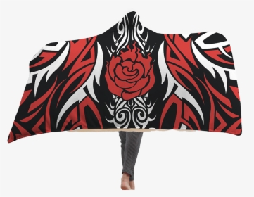 Rwby Ruby Rose Symbol Hooded Blanket - Ruby Rose, HD Png Download, Transparent PNG