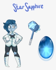Star Sapphire By Talkypocky - Steven Universe Star Gem, HD Png Download, Transparent PNG