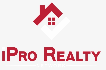 Ipro Realty Logo Red And White Checkmark Stacked - Sign, HD Png Download, Transparent PNG