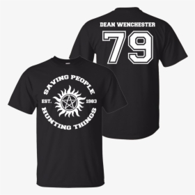 Supernatural Dean Winchester T Shirt Black S   Class - Sports Jersey, HD Png Download, Transparent PNG