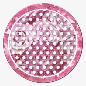 #icon #pink #pinkicon #roses #flowers #icons #backgroundsticker - Circle, HD Png Download, Transparent PNG
