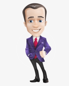 Business Vector Cartoon Character Man Graphic Design - Businessman Cartoon Png, Transparent Png, Transparent PNG