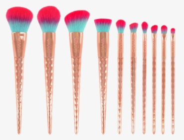 Rose Gold Makeup Brush Png - Makeup Brushes, Transparent Png, Transparent PNG