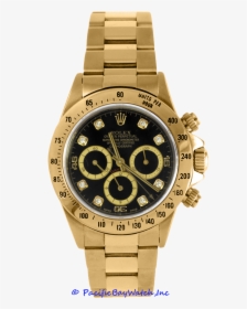 Rolex Daytona Gold With Diamonds, HD Png Download, Transparent PNG