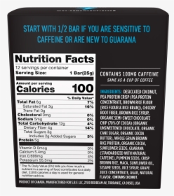 Goya Dark Chocolate Nutrition Facts, HD Png Download, Transparent PNG