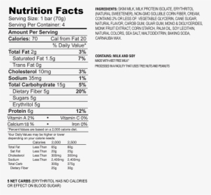 Enlightened Ice Cream Bars Nutrition Facts , Png Download - Enlightened Sea Salt Caramel Nutrition, Transparent Png, Transparent PNG
