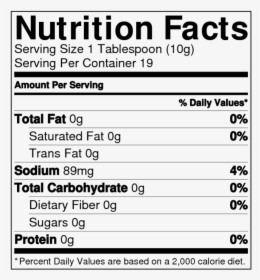 Traditional Chimichurri Nutrition Facts - Nutrition Facts, HD Png Download, Transparent PNG