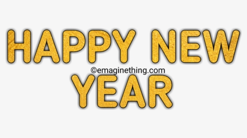 Happy New Year Text Png 2019-whatsapp Sticker,download - Orange, Transparent Png, Transparent PNG
