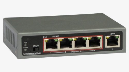 Poe4-65 - Network 4 Port Switch, HD Png Download, Transparent PNG
