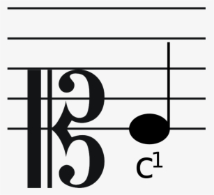 Soprano Clef With Note - Does Not Bring Joy, HD Png Download, Transparent PNG