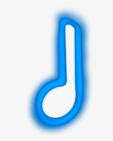 #note #quarternote #blue #neon #music #mydrawing #drawnwithpicsart - Electric Blue, HD Png Download, Transparent PNG