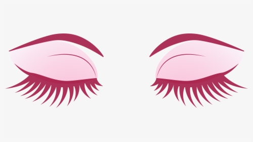 Pink Eyes Clipart Eyelash Extension - Transparent Pink Lashes Png, Png Download, Transparent PNG