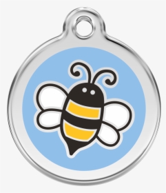 Red Dingo Stainless Steel & Enamel Bumble Bee Dog Id - Medaille Abeille Pour Chienne, HD Png Download, Transparent PNG