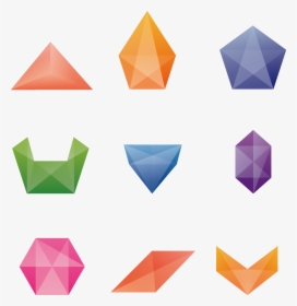 Polygon Clipart Symmetrical Shape - Polygonal Gem Art, HD Png Download, Transparent PNG