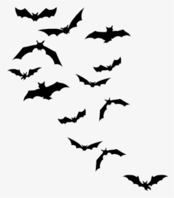 Chauves-souris Png, Tube Halloween - Bat Silhouettes, Transparent Png, Transparent PNG