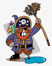 Pirate With A Mop, HD Png Download, Transparent PNG