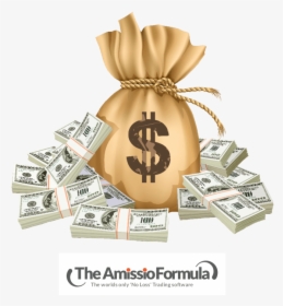 The Amissio Formula - Money Bags No Background, HD Png Download, Transparent PNG